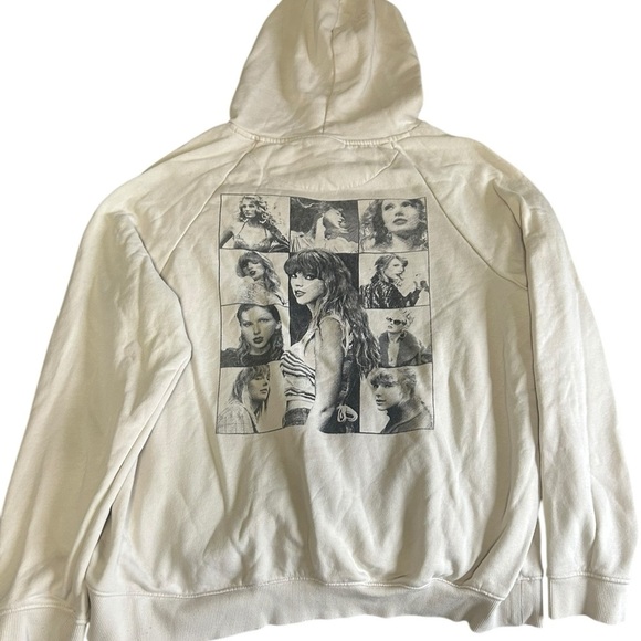 Taylor Swift Eras Tour Beige Hoodie Size XL - Picture 3 of 4